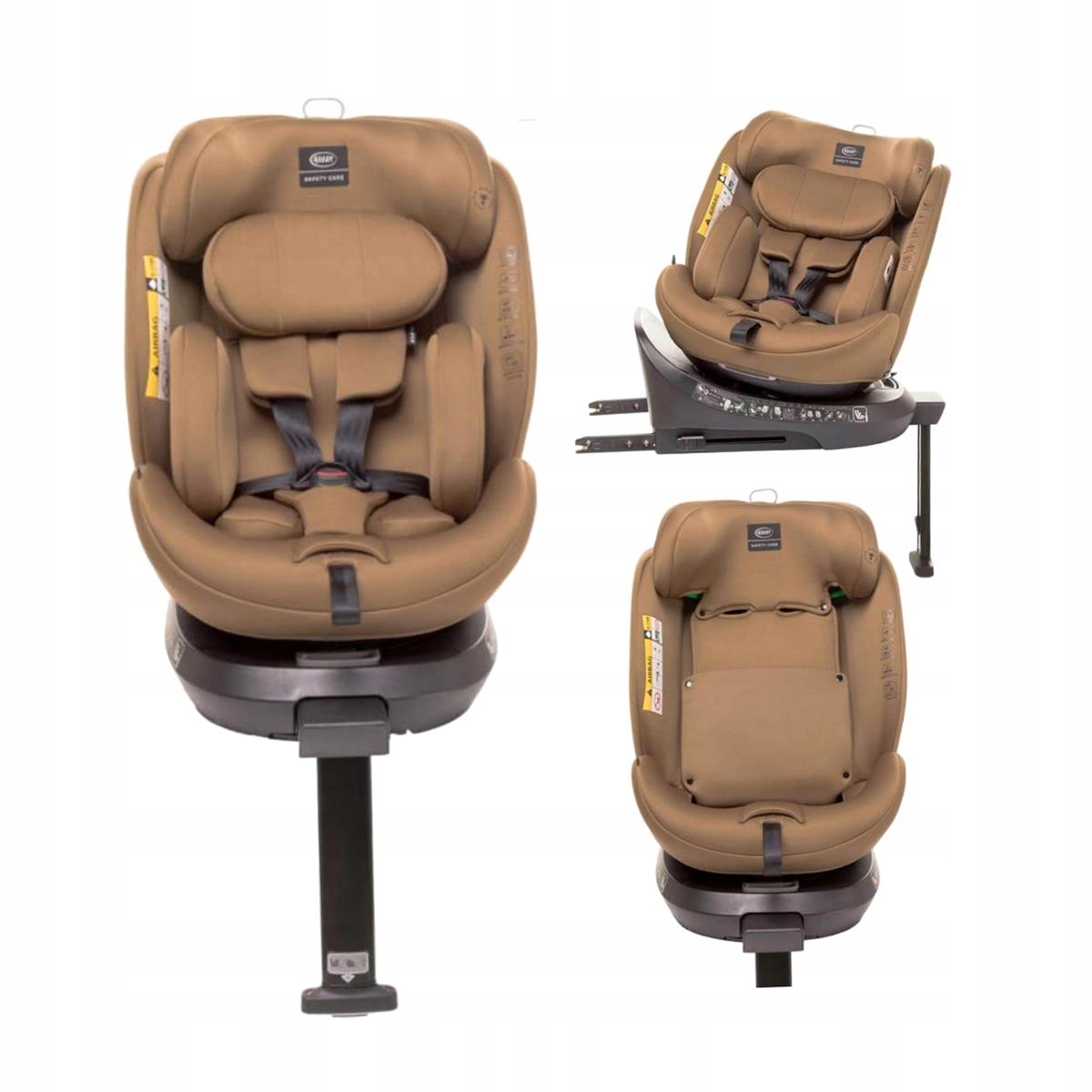 4BABY Fotelik Enzo-fix Obrotowy 360° Samochodowy Dla Dziecka 0-36 Kg Isofix