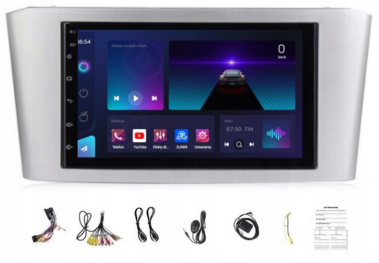 Rádio Gps Toyota Avensis T25 Android Wifi Bt Usb 6/128GB Modem Sim