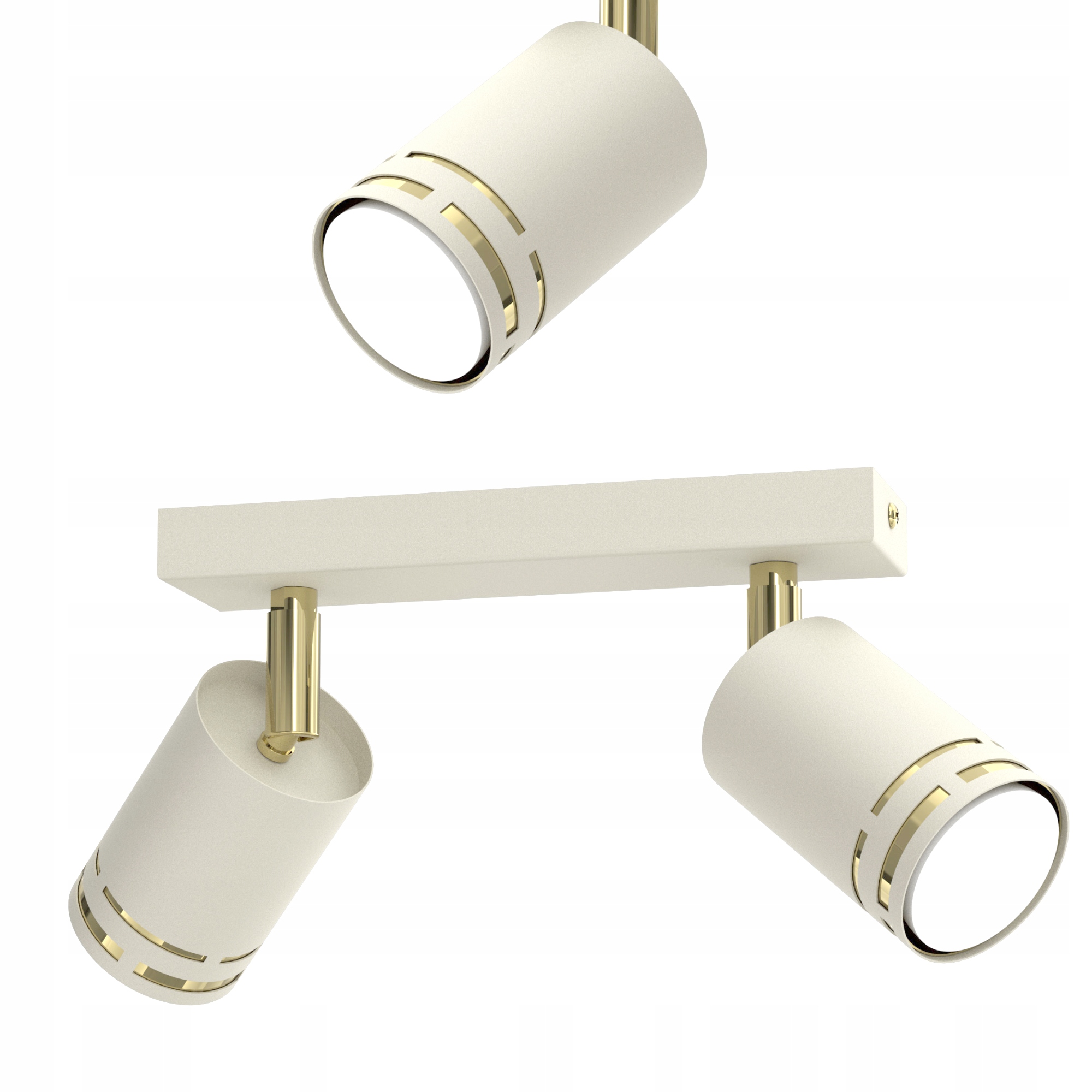 Stropní Svítidlo Stropní Kašmírový Pohyblivý Led GU10 Polská Lampa Spot Reflektor Béžová