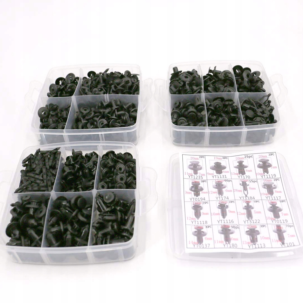 620 szt. Klipsów mocujących do samochodu Marka bez marki