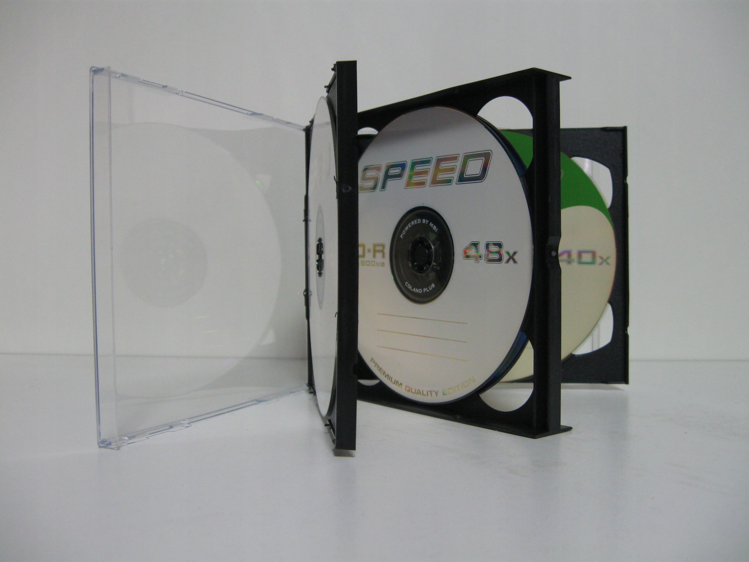 Krabice na CD x 6 standard černé 50 kusů