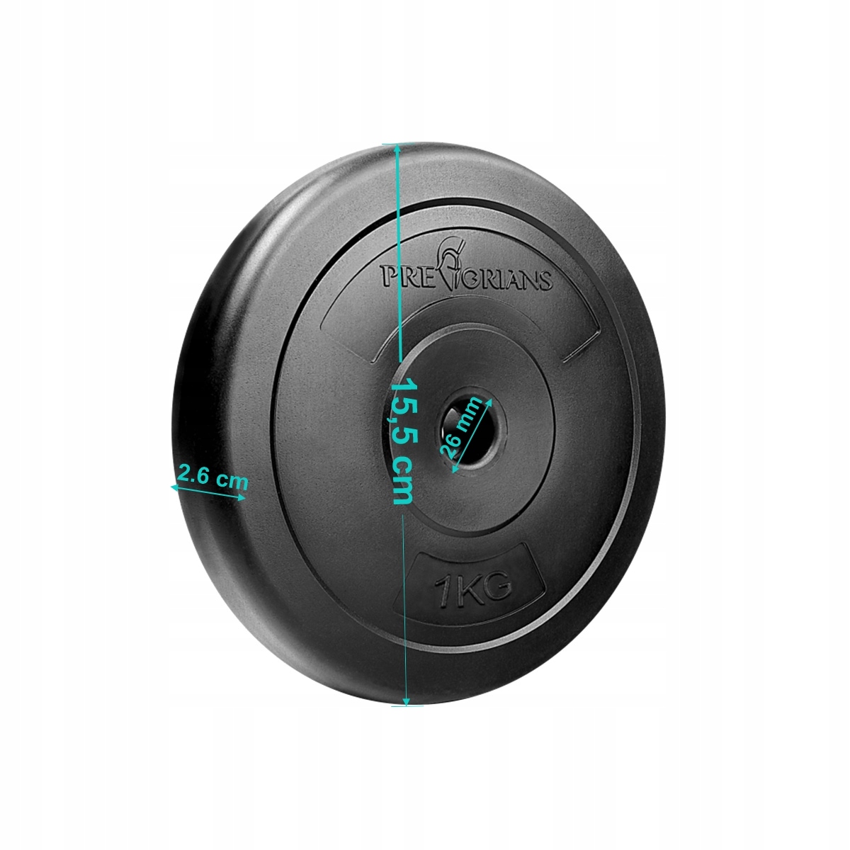Talerz 1kg, krążek, obciążenie fi26 mm — 2