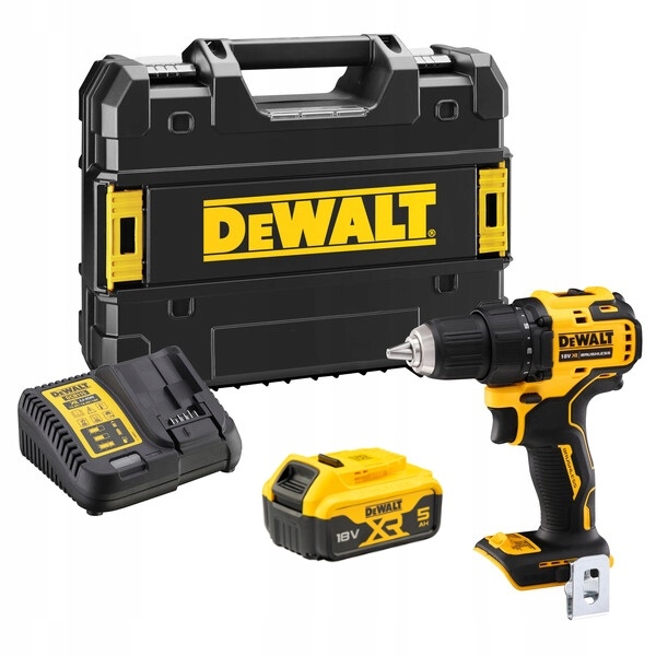 DCD708P1T Dewalt Wiertarko-wkrętarka 18V z 1 Akumulatorem 5Ah I Ładowarką