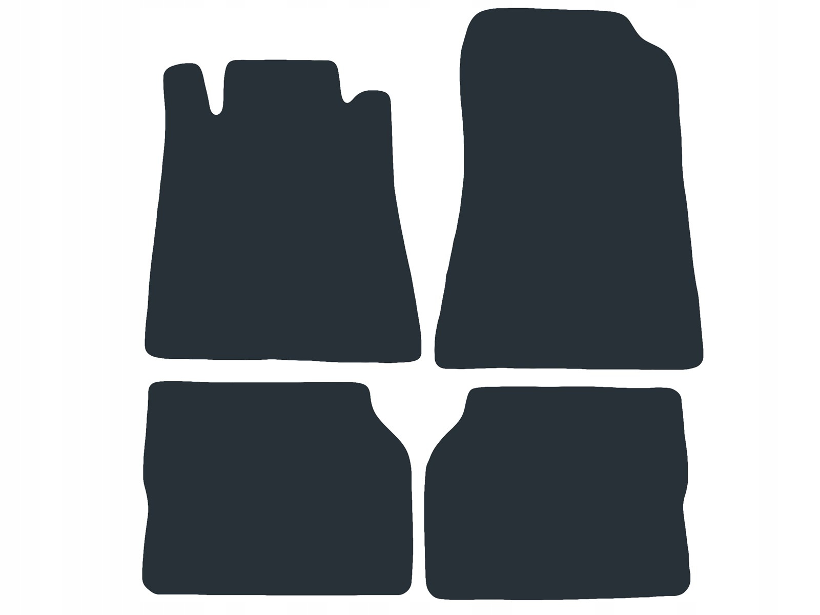 LUX Dywaniki Welurowe Antracyt do Mercedes S cl W140 sedan + Long 1991-1998 Producent Carmel