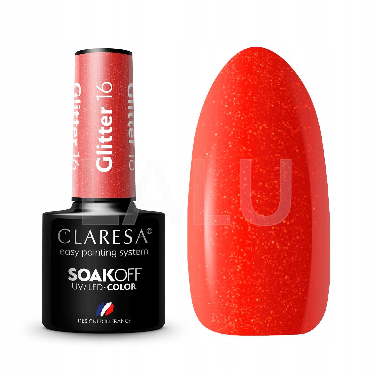 16 Glitter UV Nagellack 5 ml Claresa — 4