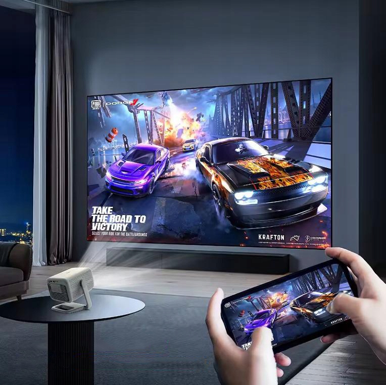 Mini Projektor Przenośny Android WiFi Rzutnik FULL HD 4K Telefon Bluetooth