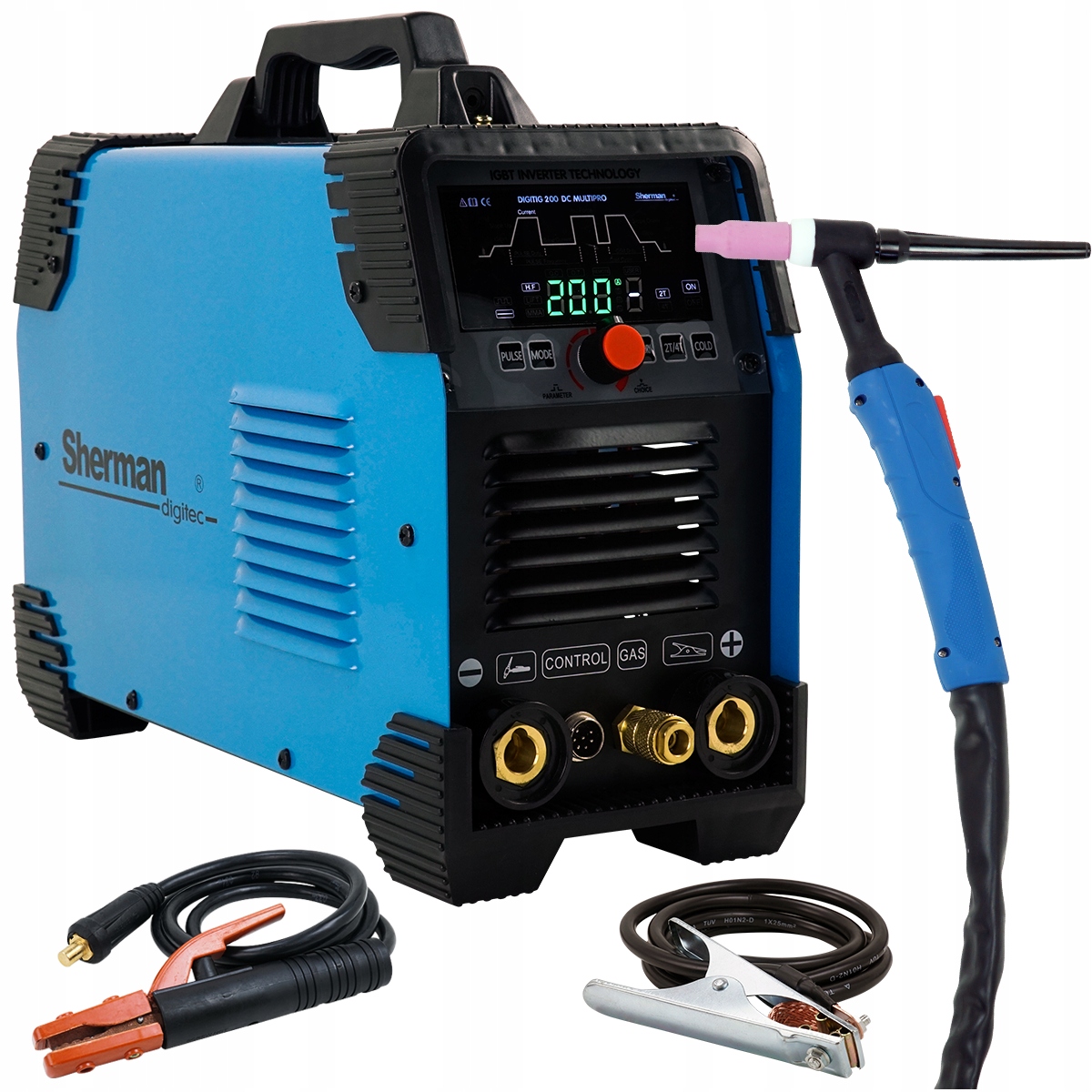 Spawarka inwertorowa TIG DC 200 Puls MMA HF 230V