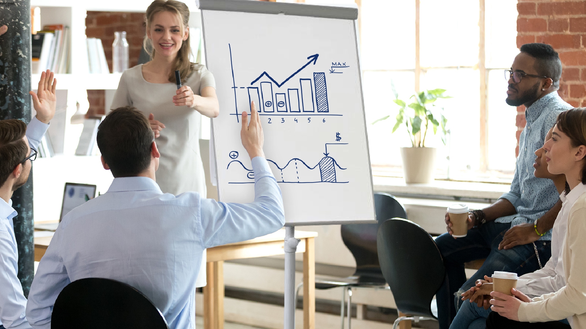 Flipchart magnetyczny na kółkach 100x70cm + GRATISY Kod producenta FL2+MMG+BL40