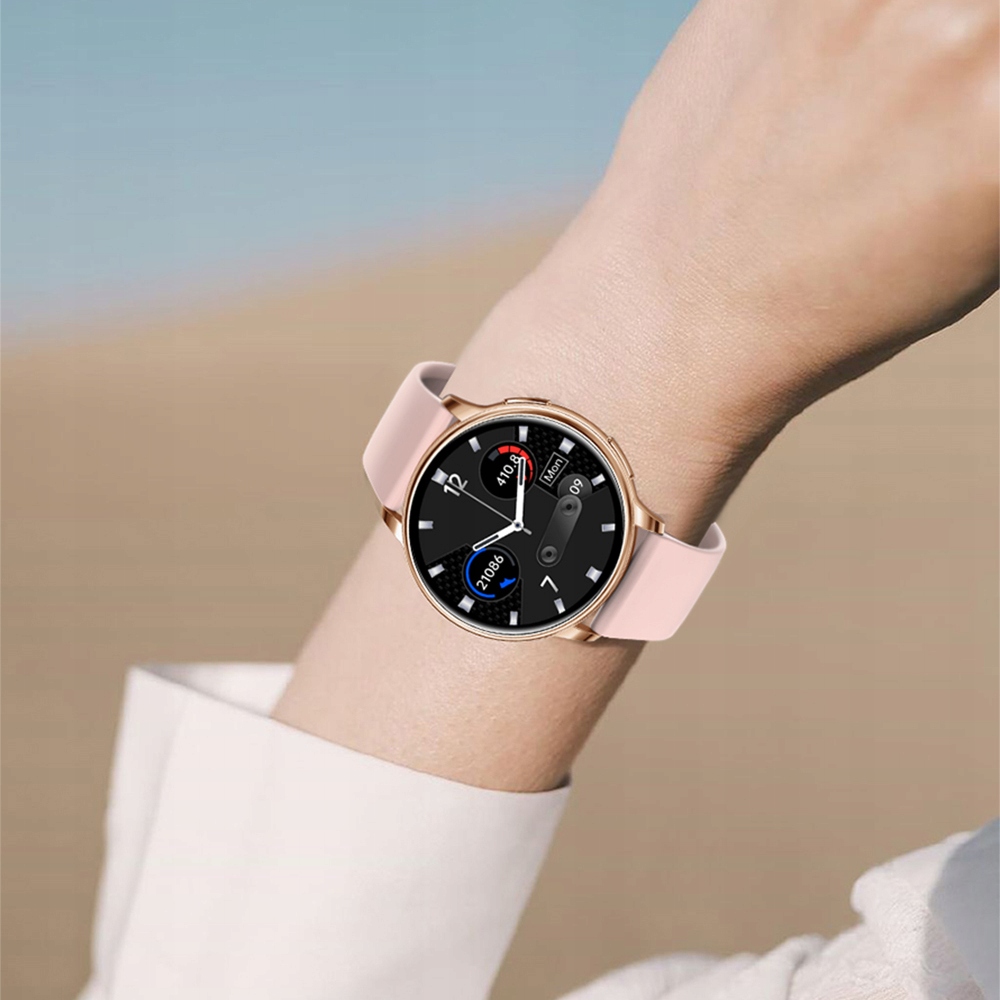 SMARTWATCH DAMSKI DLA KOBIETY ROZMOWY POWIADOMIENIA SPORT PULS MENU PL Komunikacja Bluetooth