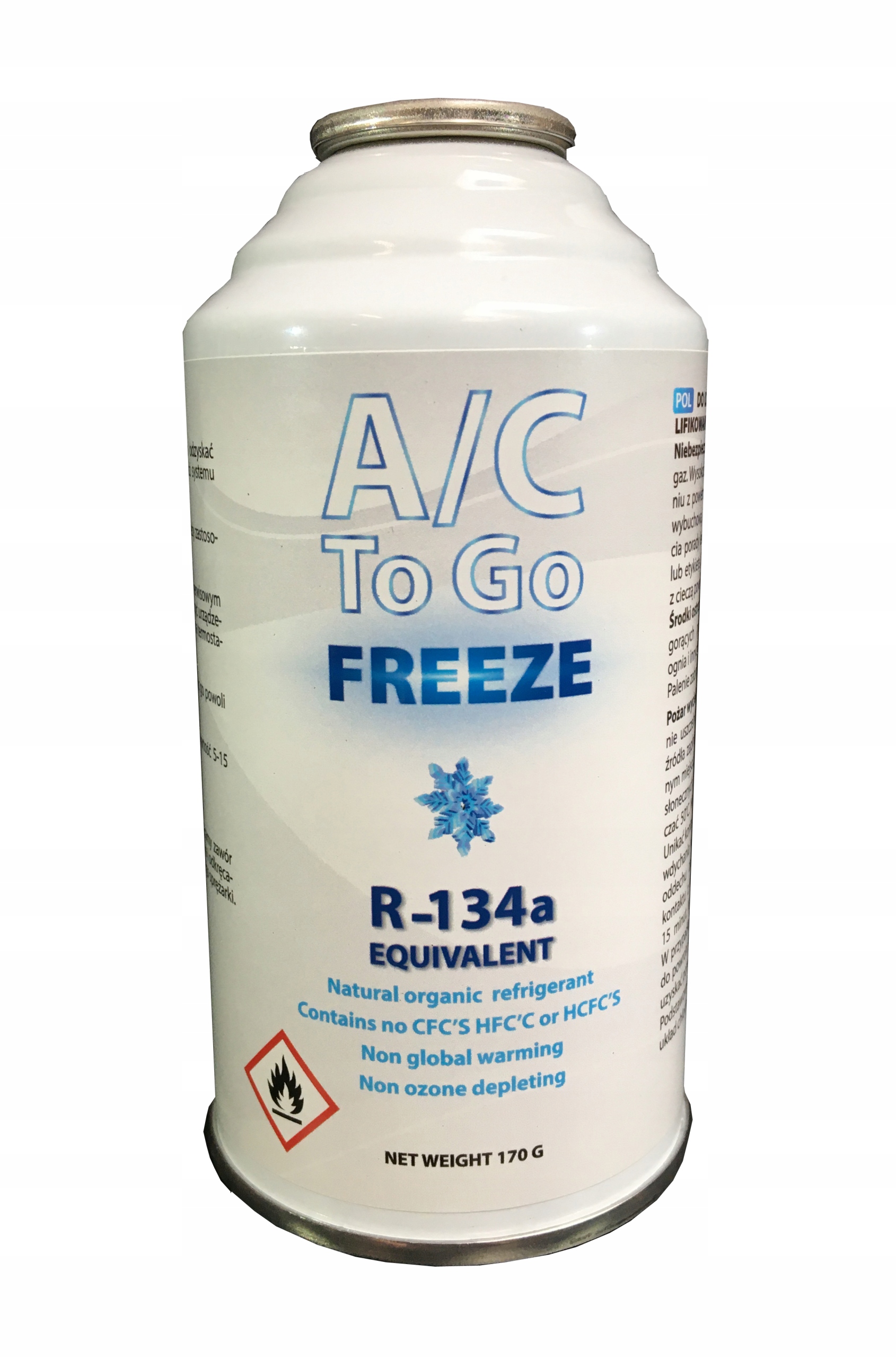 

Czynnik A/c To Go Freeze odpowiednik R134a 450 gr