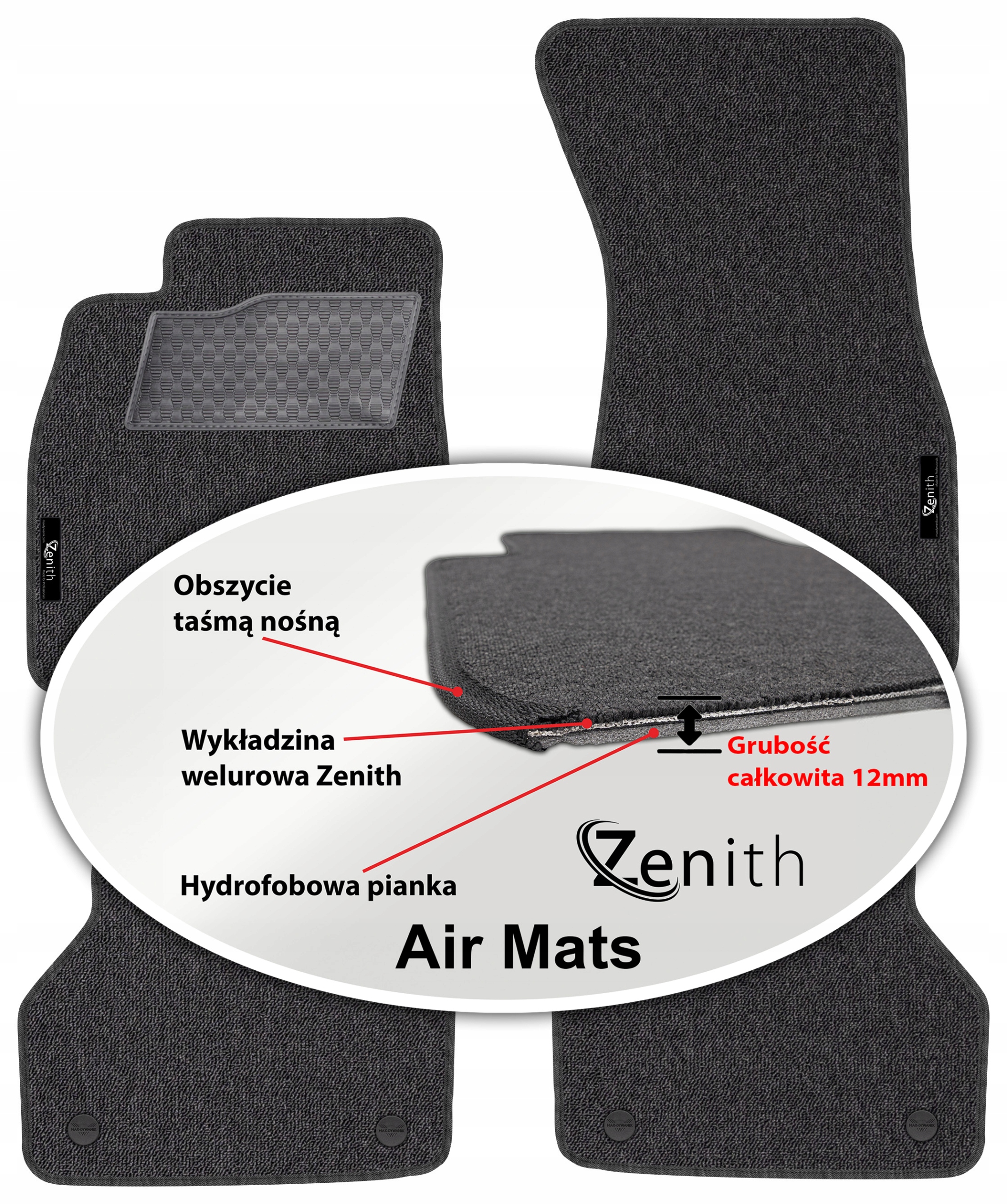 Audi A7 II Sb 2018 Velúrové koberčeky do auta Zenith Air Mats