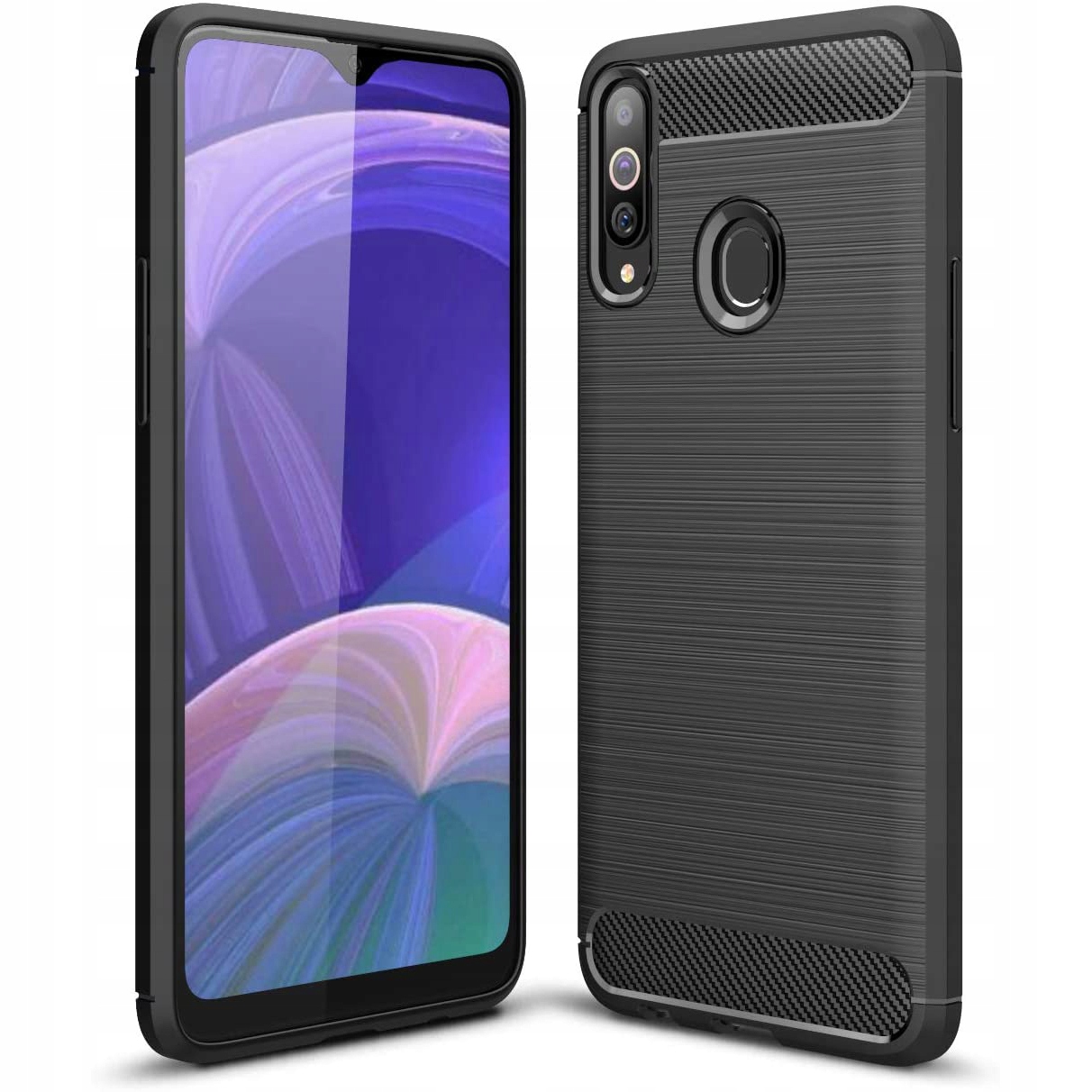 

Etui do Samsung Galaxy A20S Karbon Pancerne +szkło
