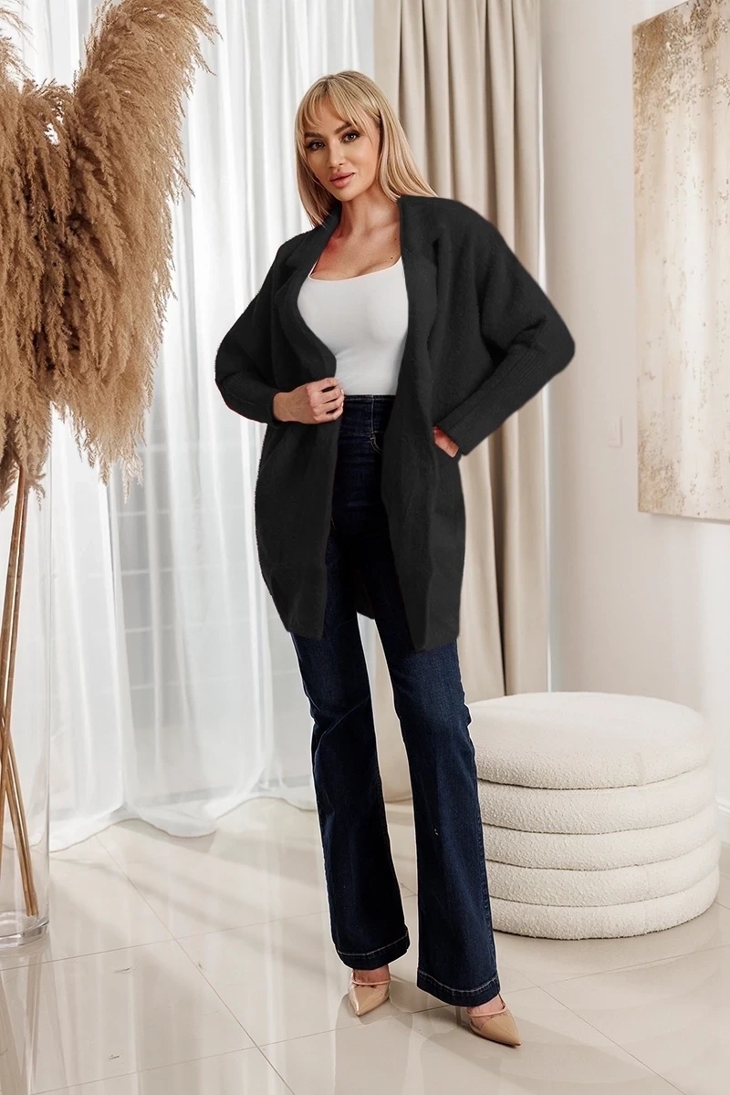 Vlněný Přehoz Alpaka 7108 Černý Univerzální