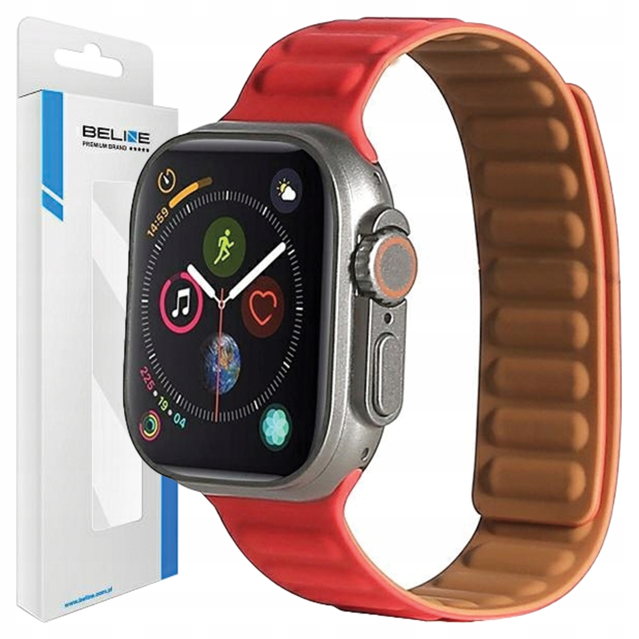 Beline Pasek Magnetyczny Do Apple Watch 42 44 45 49MM Z Magnetycznym
