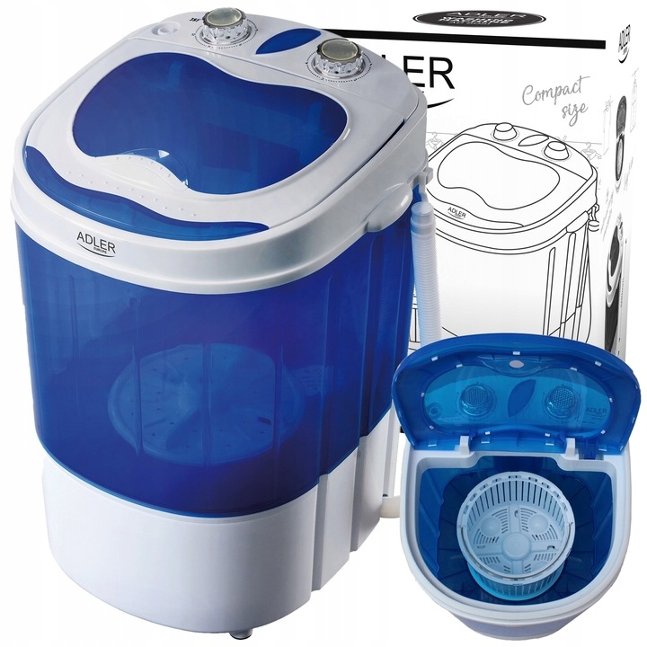 PRALK0-WIRÓWKA Turystyczna Pralka Wirnikowa Mała Energooszczędna Wsad 3KG