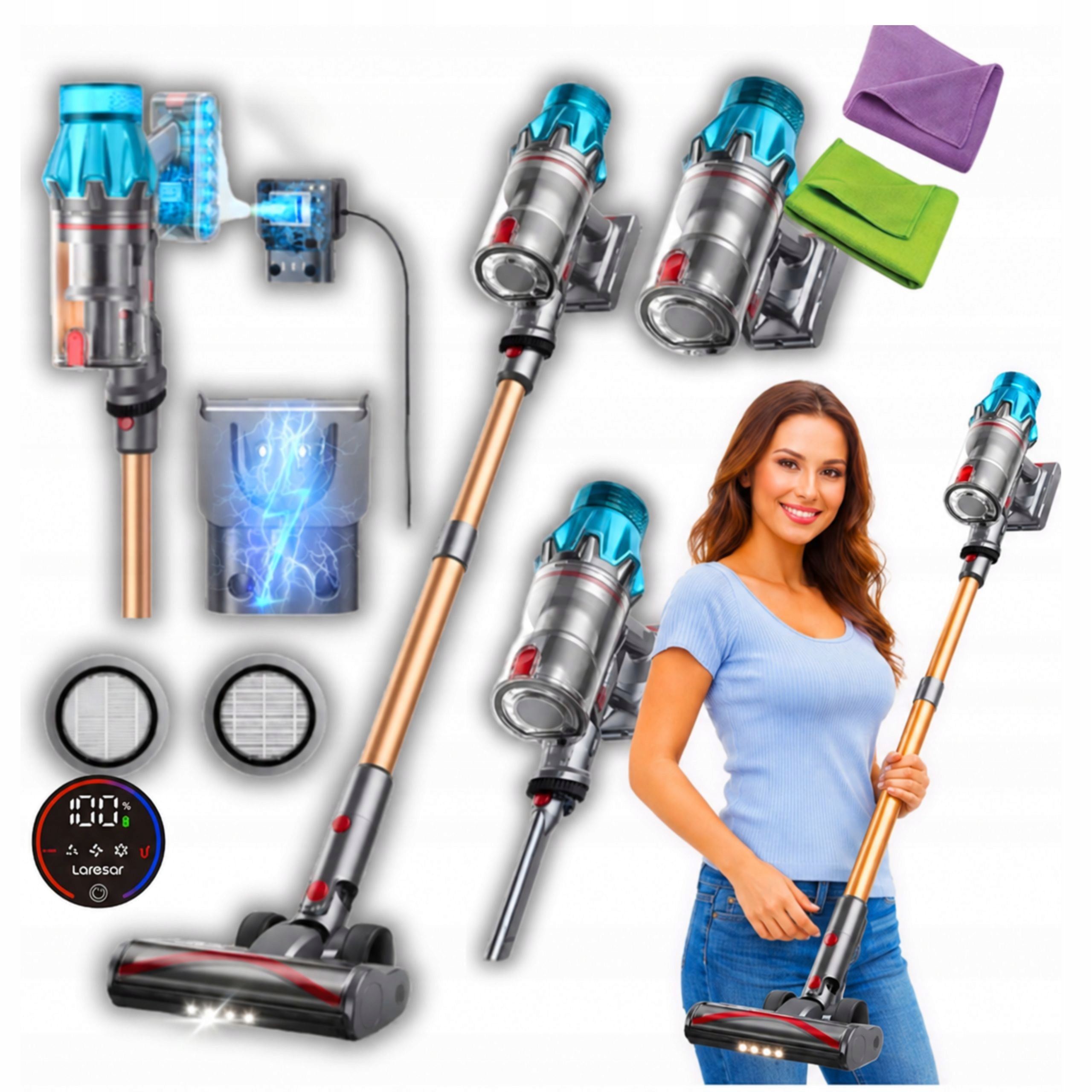Vysavač Laresar V7 Pro 600 W 50 Minut Ruční