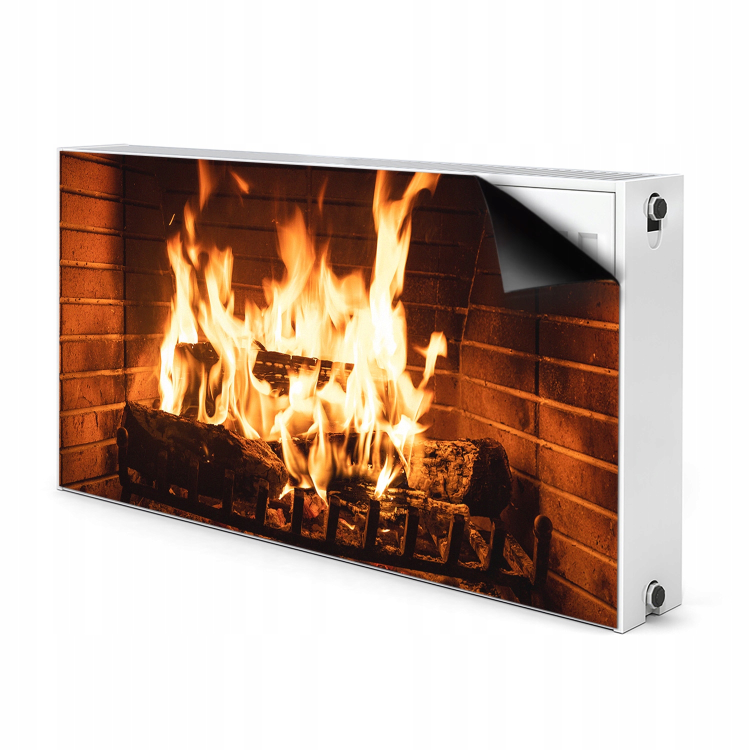 

Mata magnetyczna na kaloryfer Ogień kominek 110x60