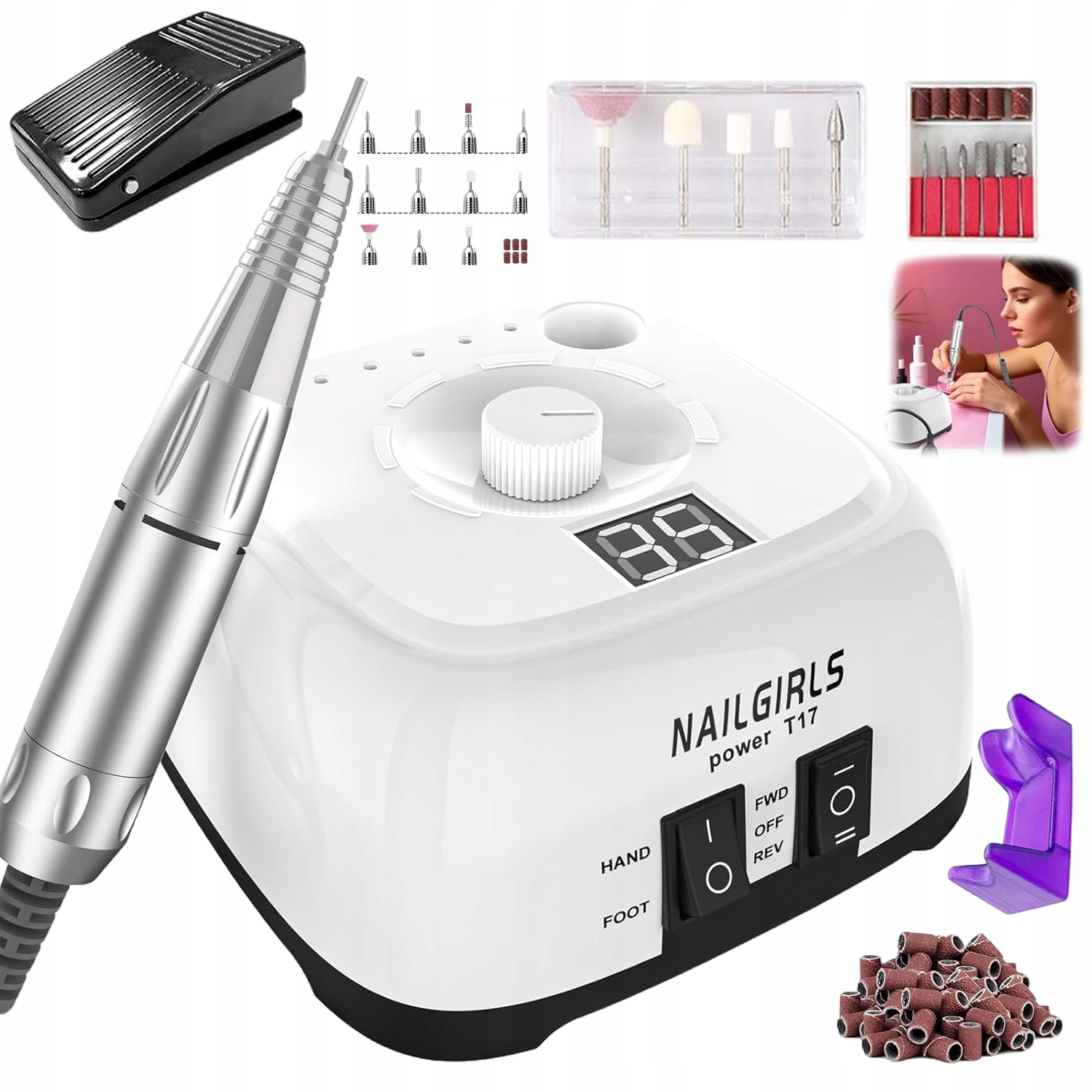 Elektrická Frézka Na Bruska Manikúru, Pedikúru A Domácí Salon