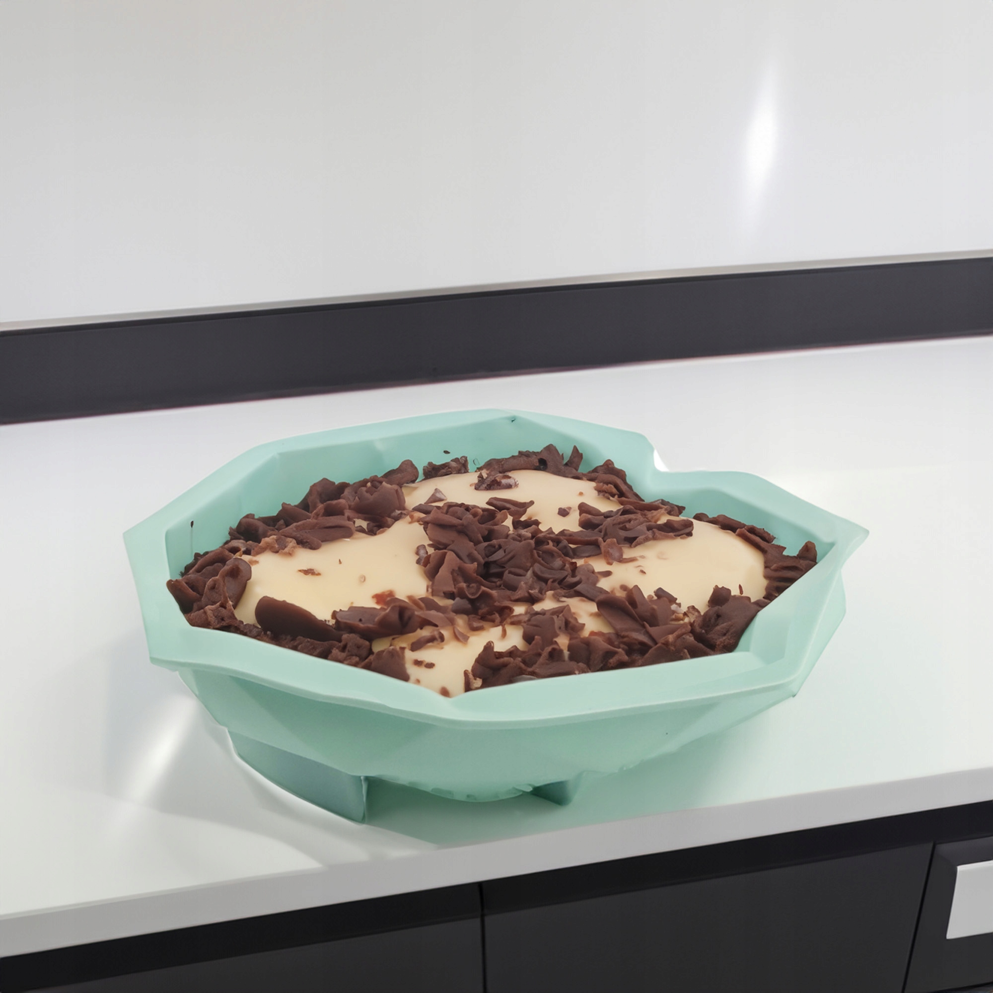 FORMA SILIKONOWA SERCE 5,5 x 22 x 20 CM LODY MUS CIASTO DESER 3D BABKA