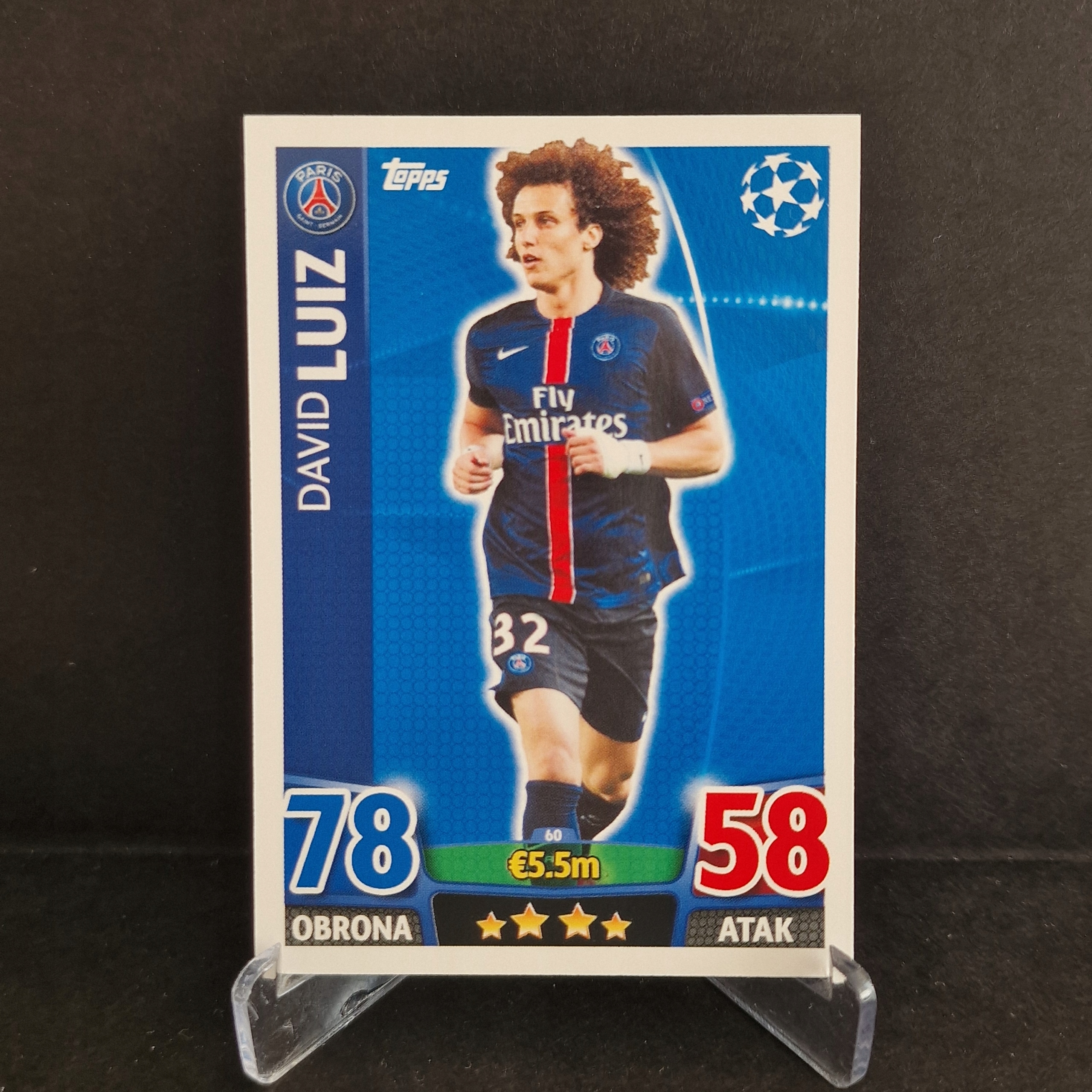2015-16 Topps Champions League Luiz Psg /TP5