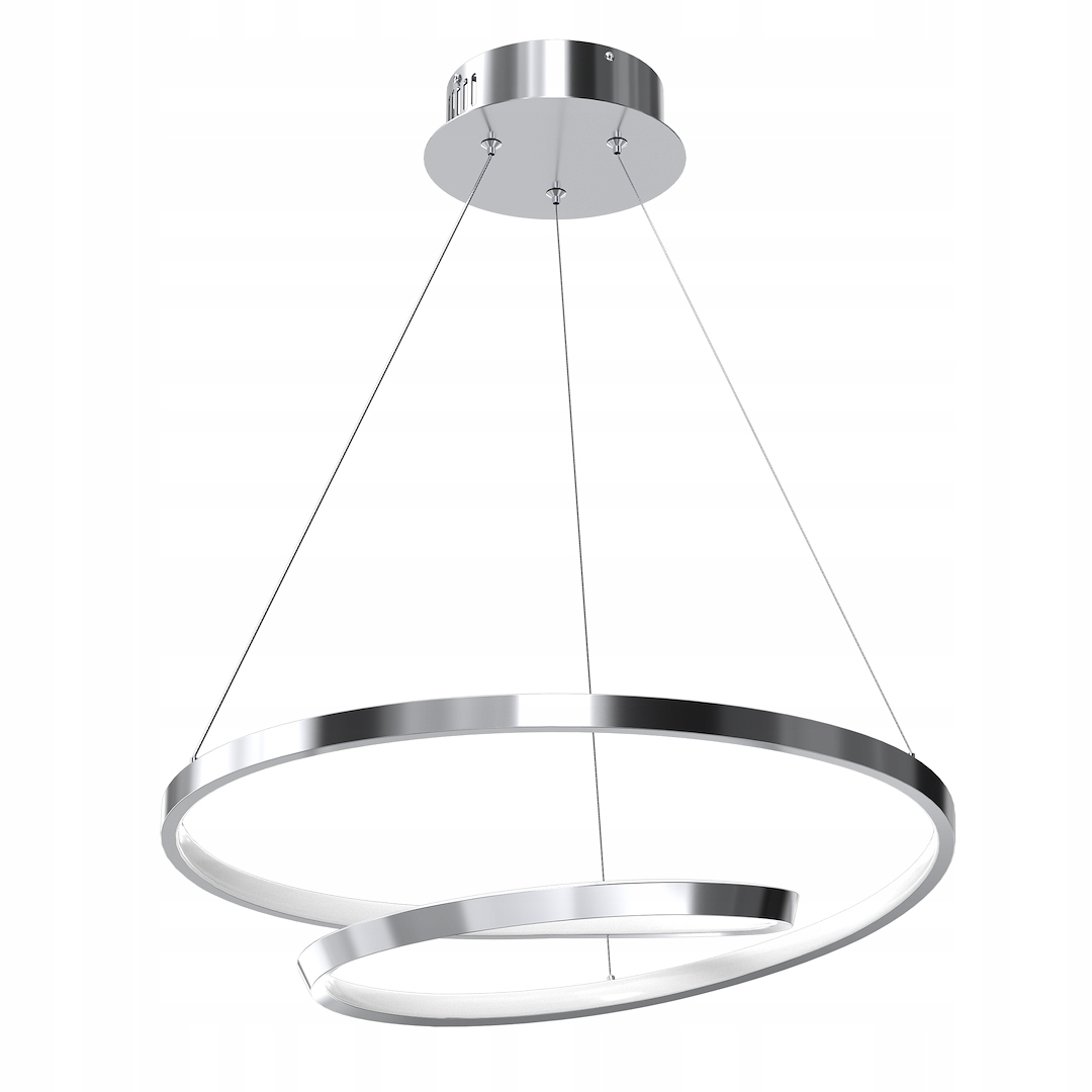 Závěsná lampa Milagro Lucero moderní chrom 48W Led 4000K neutrální 50 cm