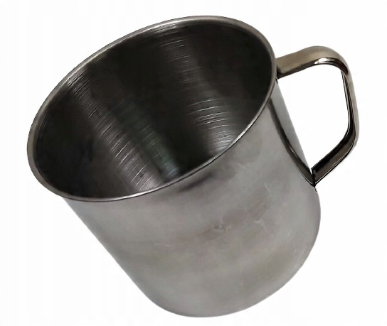 

Kubek Stalowy Turystyczny Z Uchem 13CM 1,1L