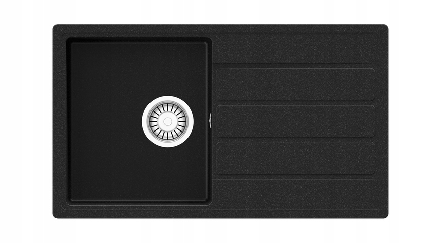 Teka zlewozmywak syntetyczny Comfor 45B-TQ 2O Auto Wst Onyx Black 115350001