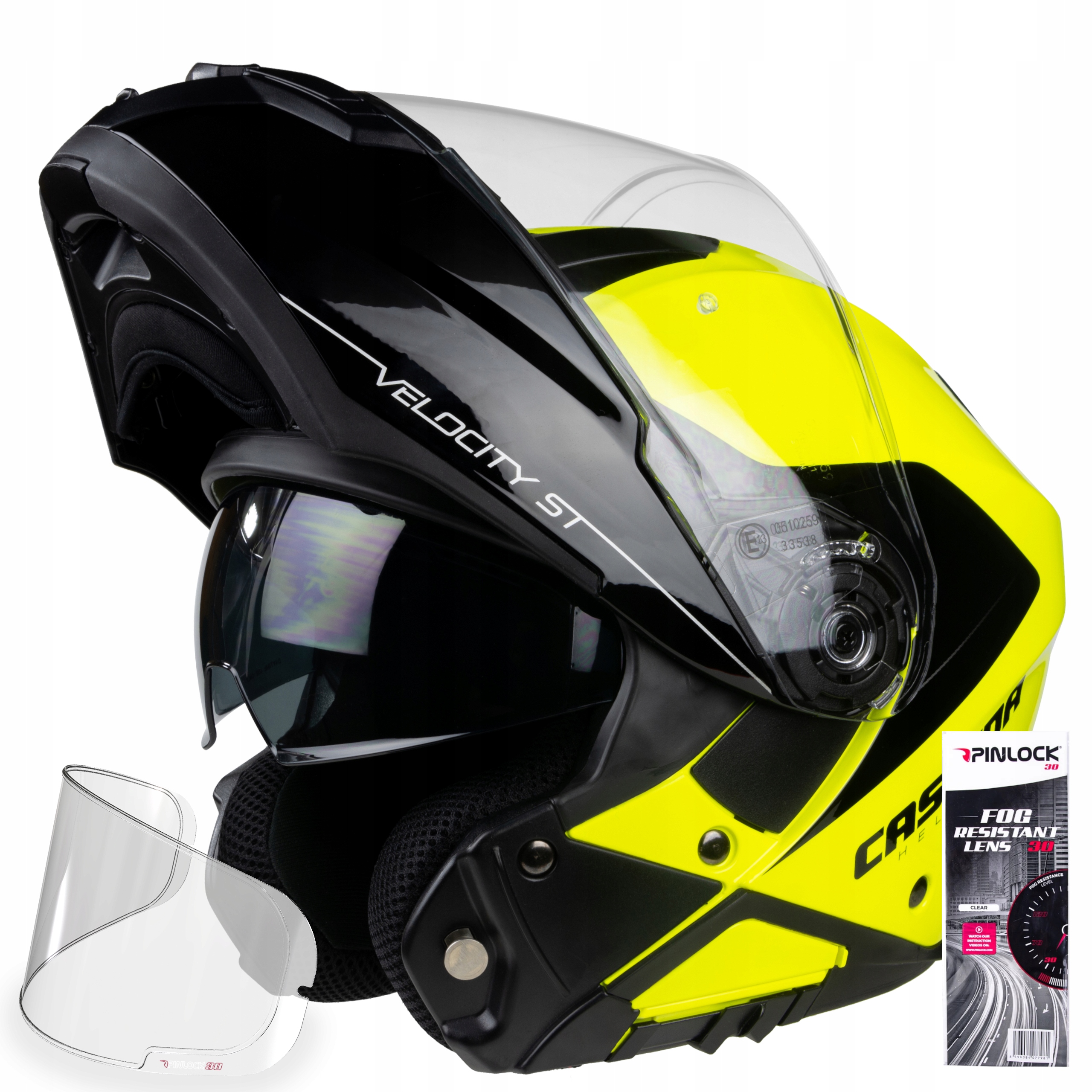 CASSIDA MOTOCYKLOWY KASK FLIP-UP V-CITY + PINLOCK Certyfikat DOT tak
