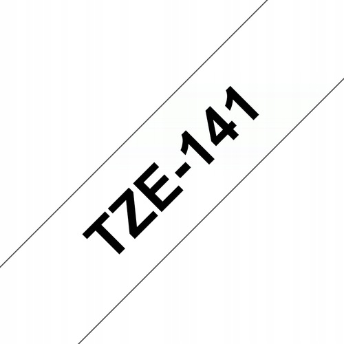 Brother TZE-141 etiketovací pásky Černá na průhledném