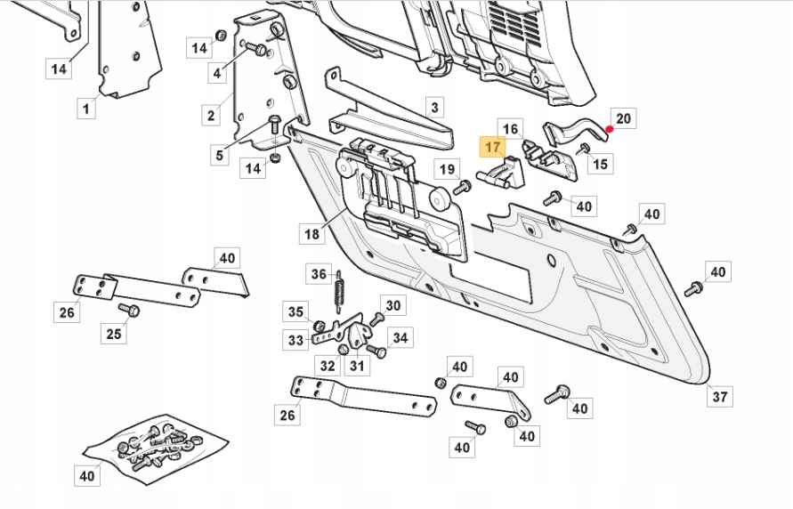 CZUJNIK KOSZA DO STIGA ALPINA 3253182770 Marka Stiga