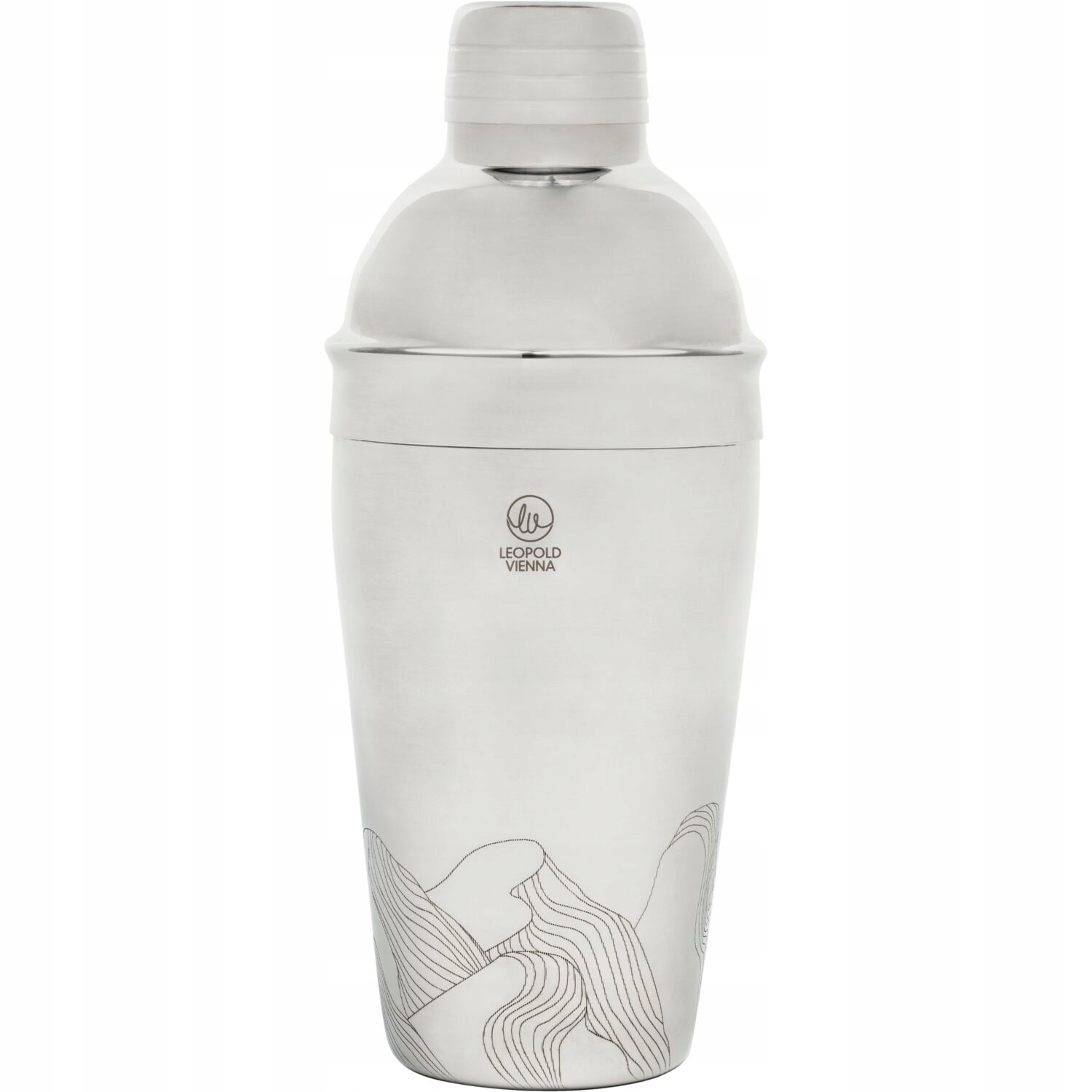 Leopold Vienna Mountains Shaker, nerezový, objem: 0,50 litru, výška: 210