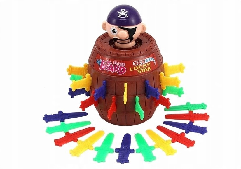 

Lean Toys Gra Zręcznościowa Ukłuj Pirata W Beczce