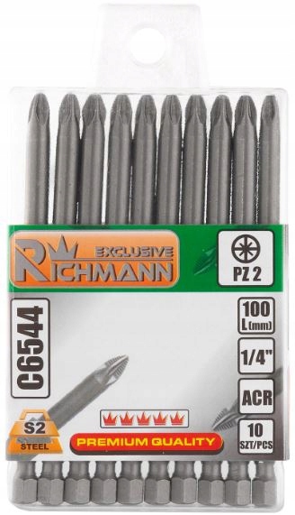 

Grot końcówka bit PZ2x100mm S2-ACR Richmann C6544