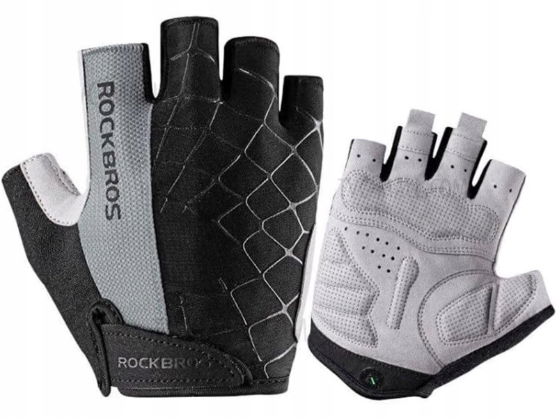 Rękawiczki rowerowe Rockbros S109GR rozmiar L szare
