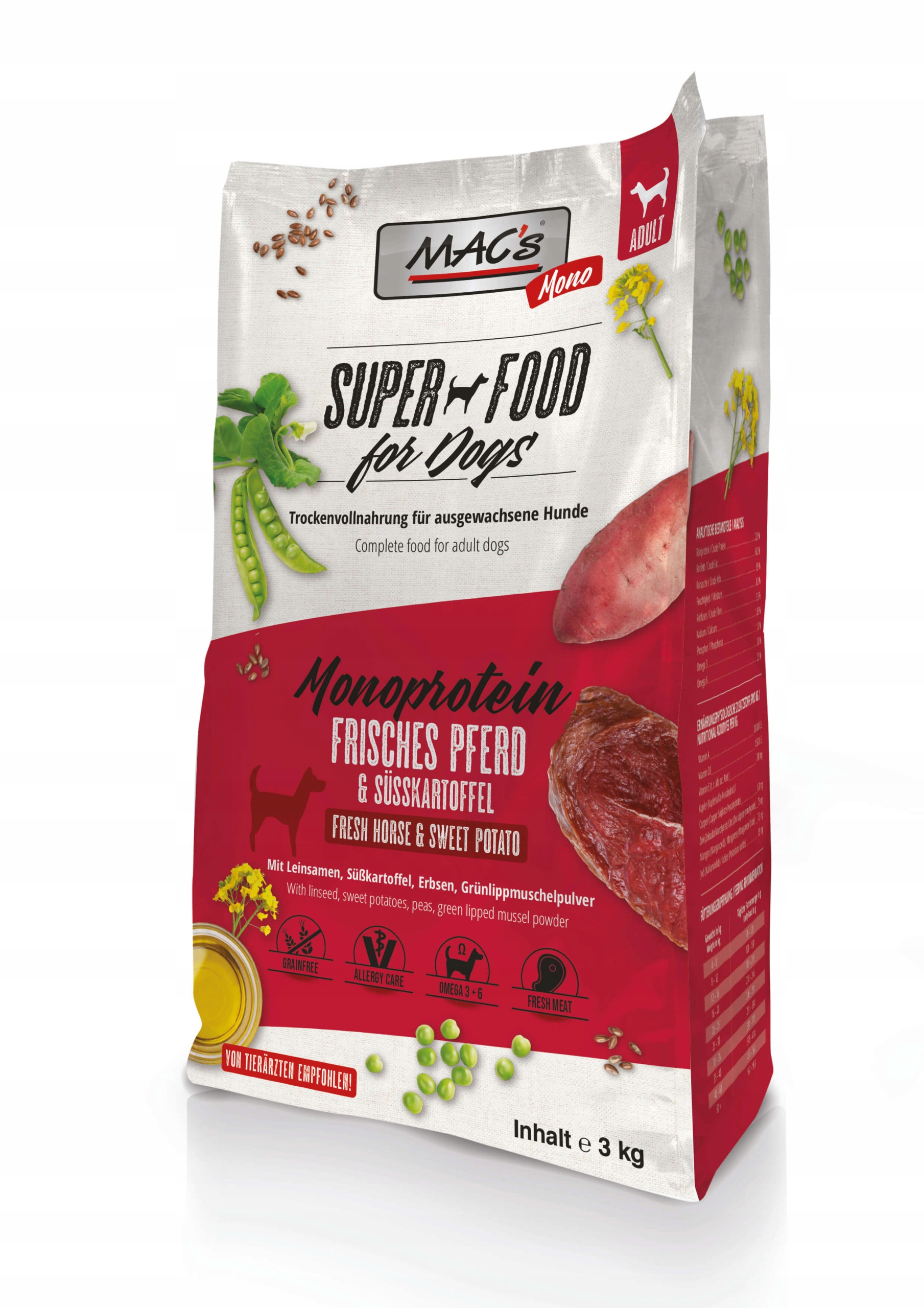 Levně MAC's Pes Monoprotein Konina 3 kg