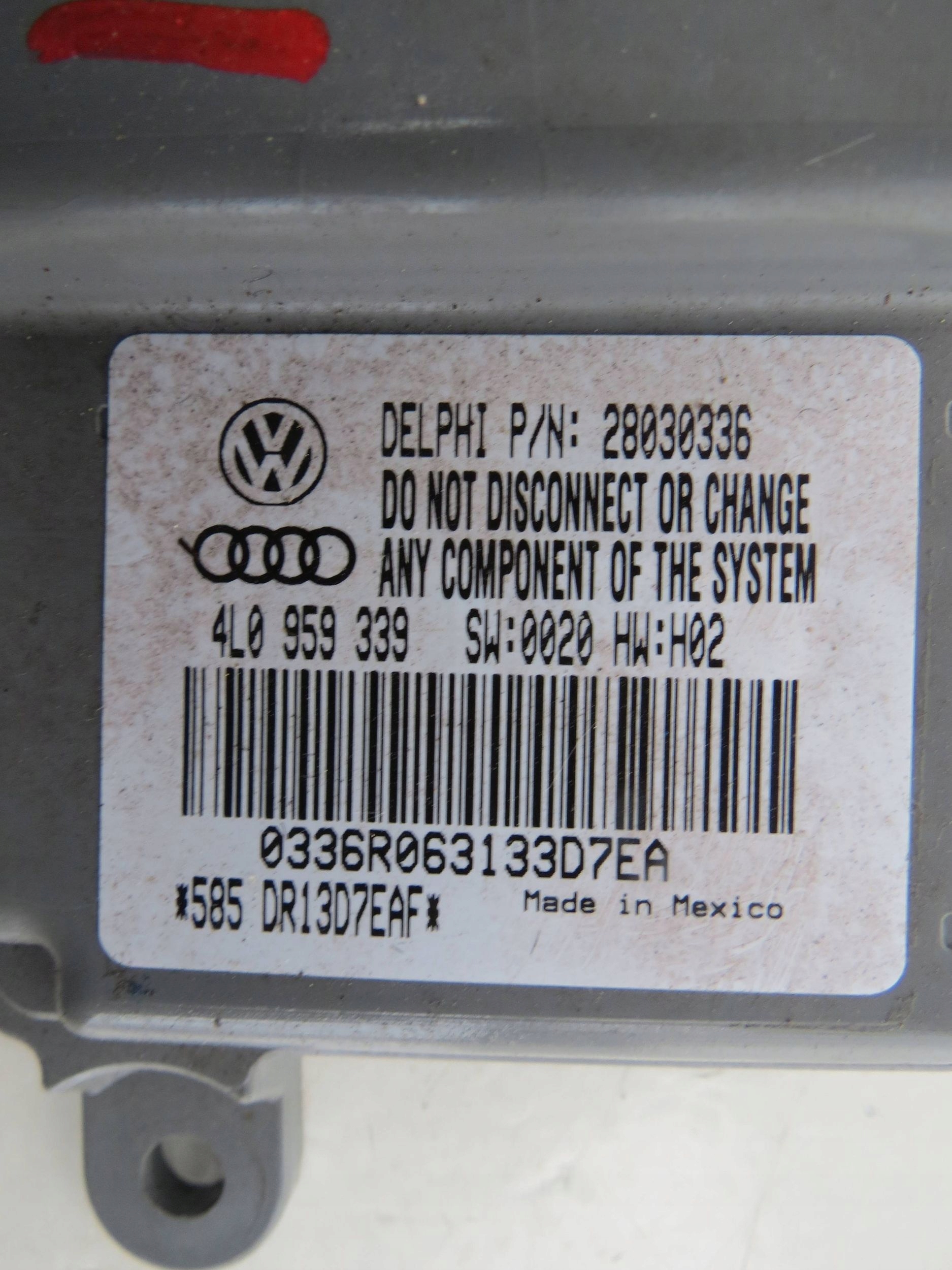 modulo Centralina sedile AUDI Q7 3.6 FSI 4L0959339