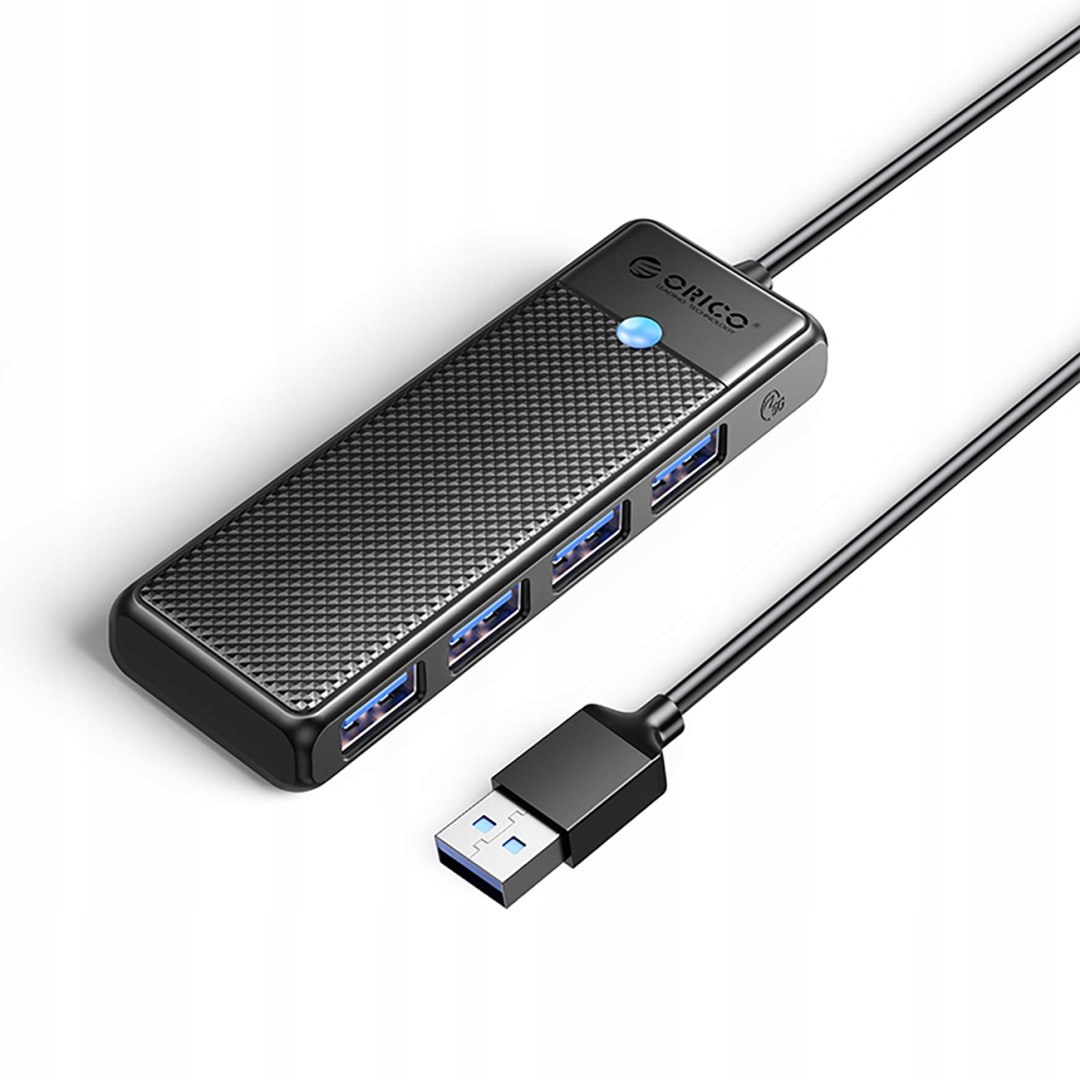 Hub PAPW4A-C3 rozdzielacz 4x Usb-a czarny