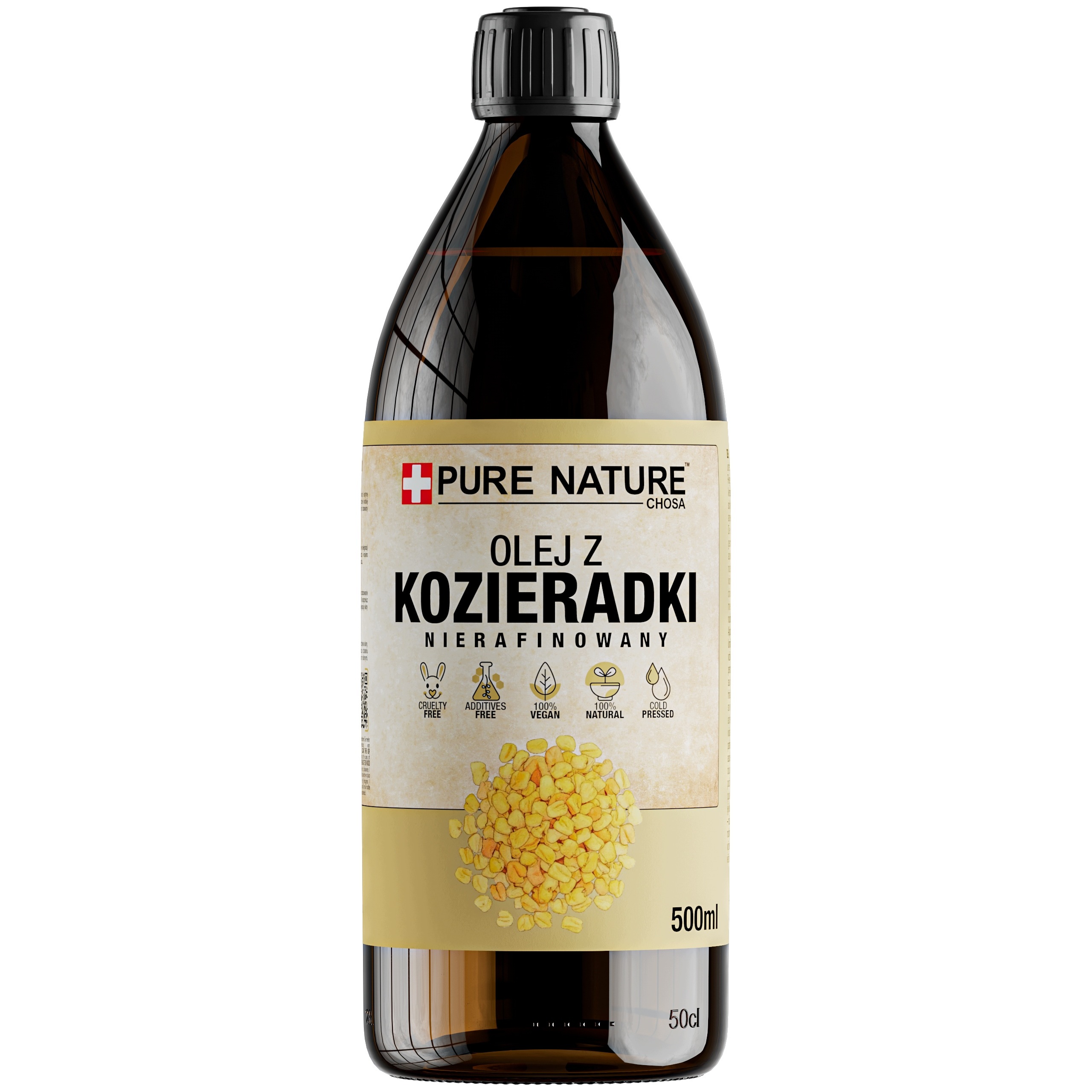 Olej Ze Semen Pískavice Nerafinovaný Lisovaný Za Studena Přírodní 500 ml