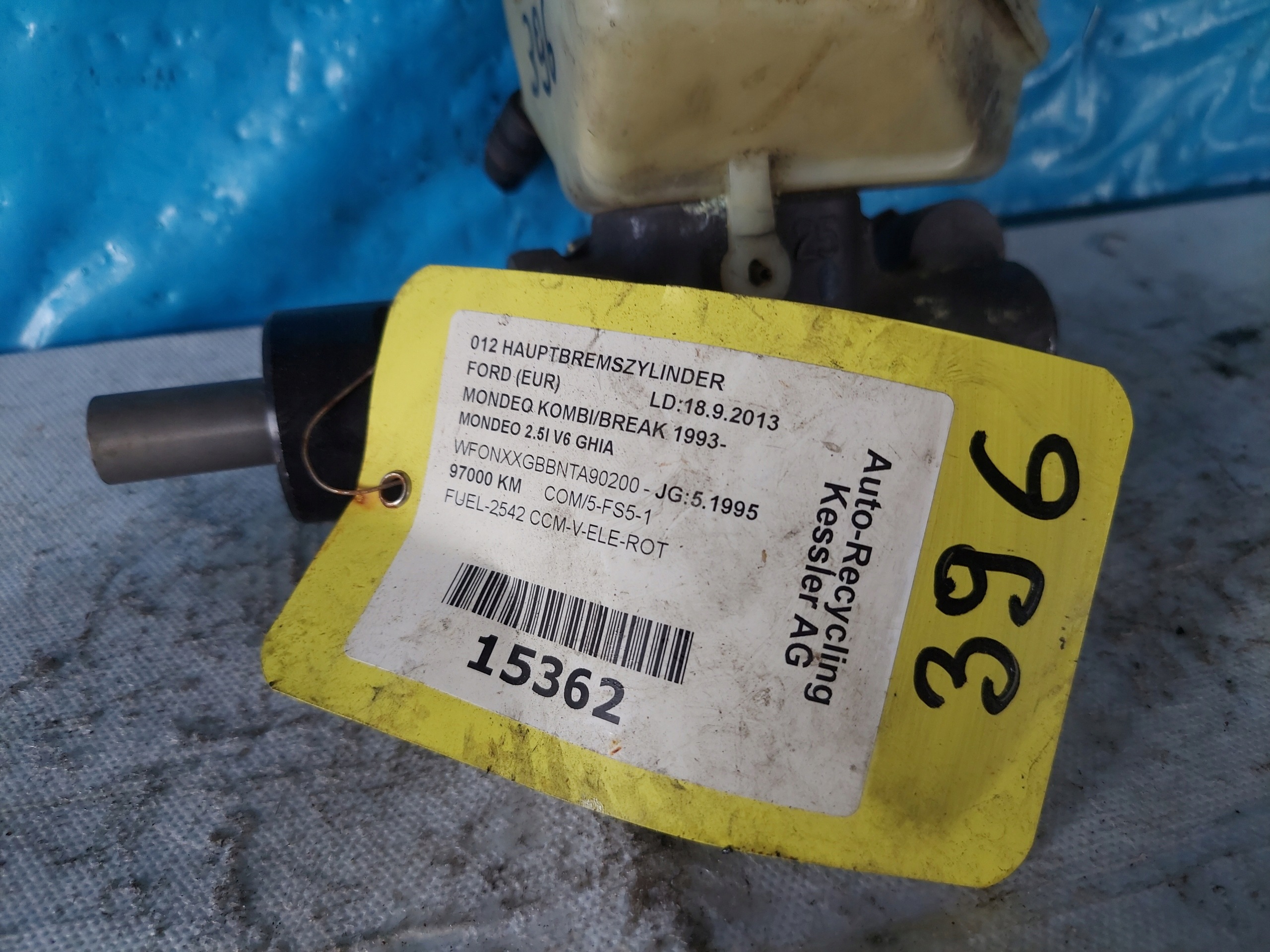 Servofreno MONDEO MK e 2.5 V6 ATE 1061250320307
