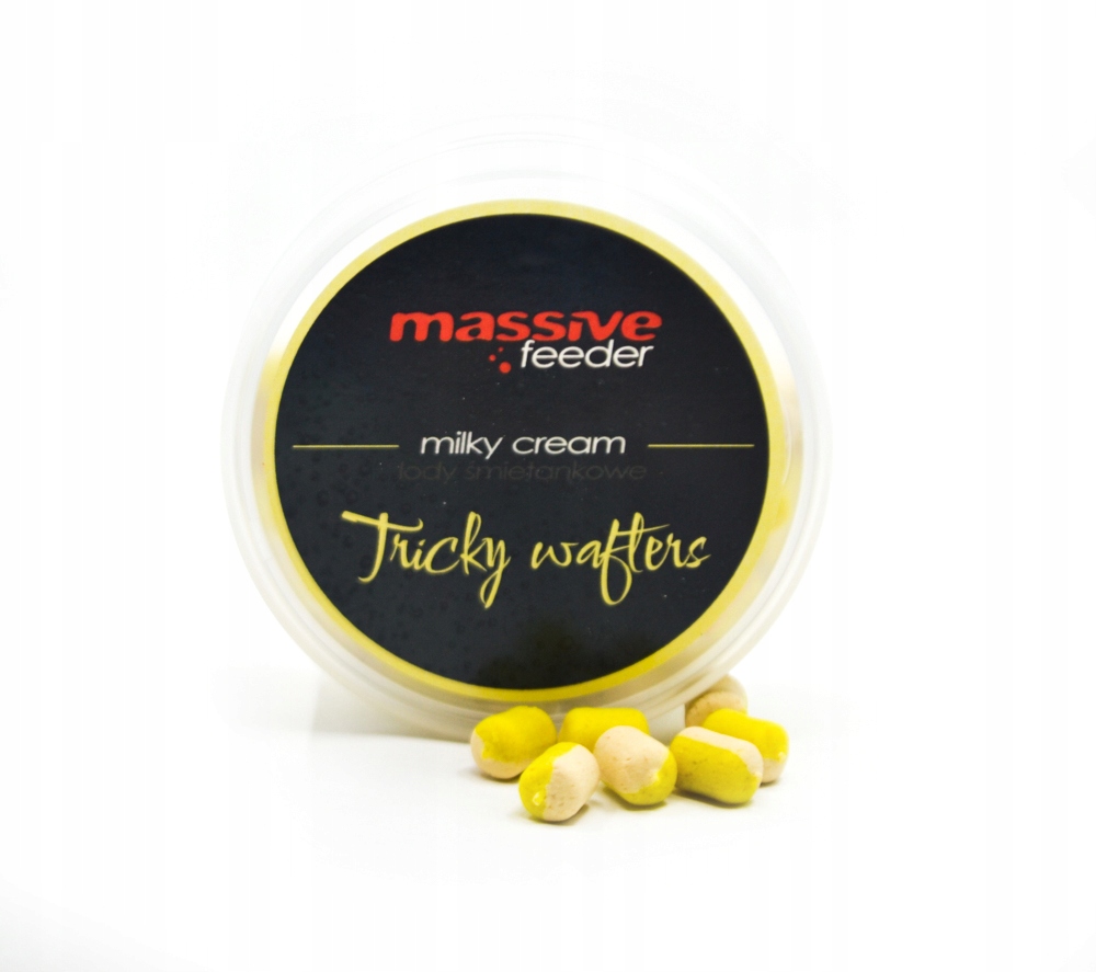 Massive Feeder Tricky Wafters 7x10mm Milky Cream
