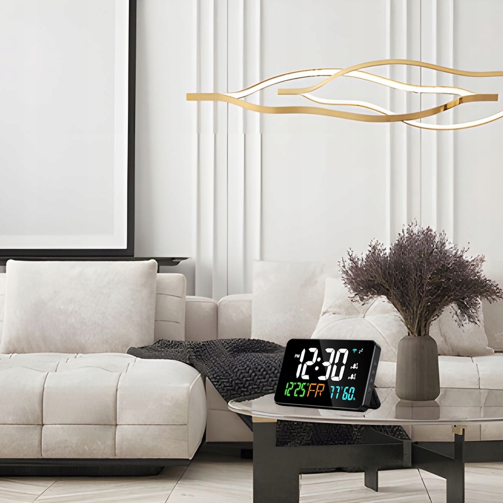 Tuya Wi-Fi Clock Clock Calendar Inteligentní teploměr MI