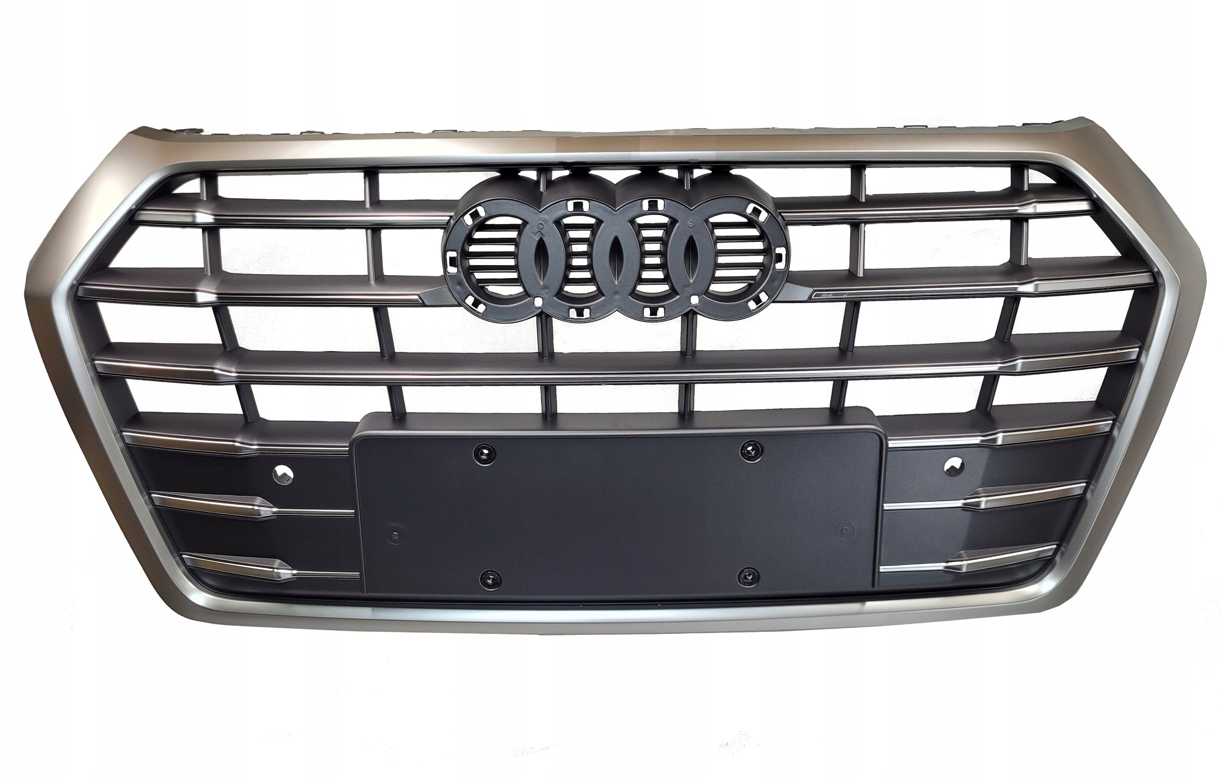 Přední Gril Nárazníku Audi Q5 Fyb II 80A 16-20 Satén Chrom Atrapa Přední