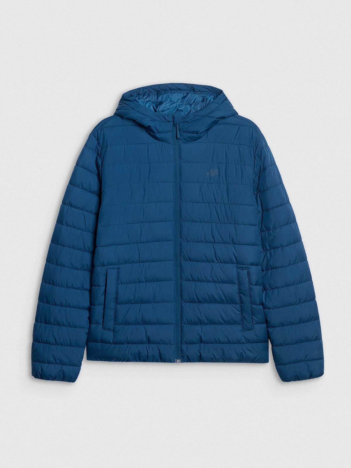 Pánská péřová bunda se syntetickou výplní tmavě modrá