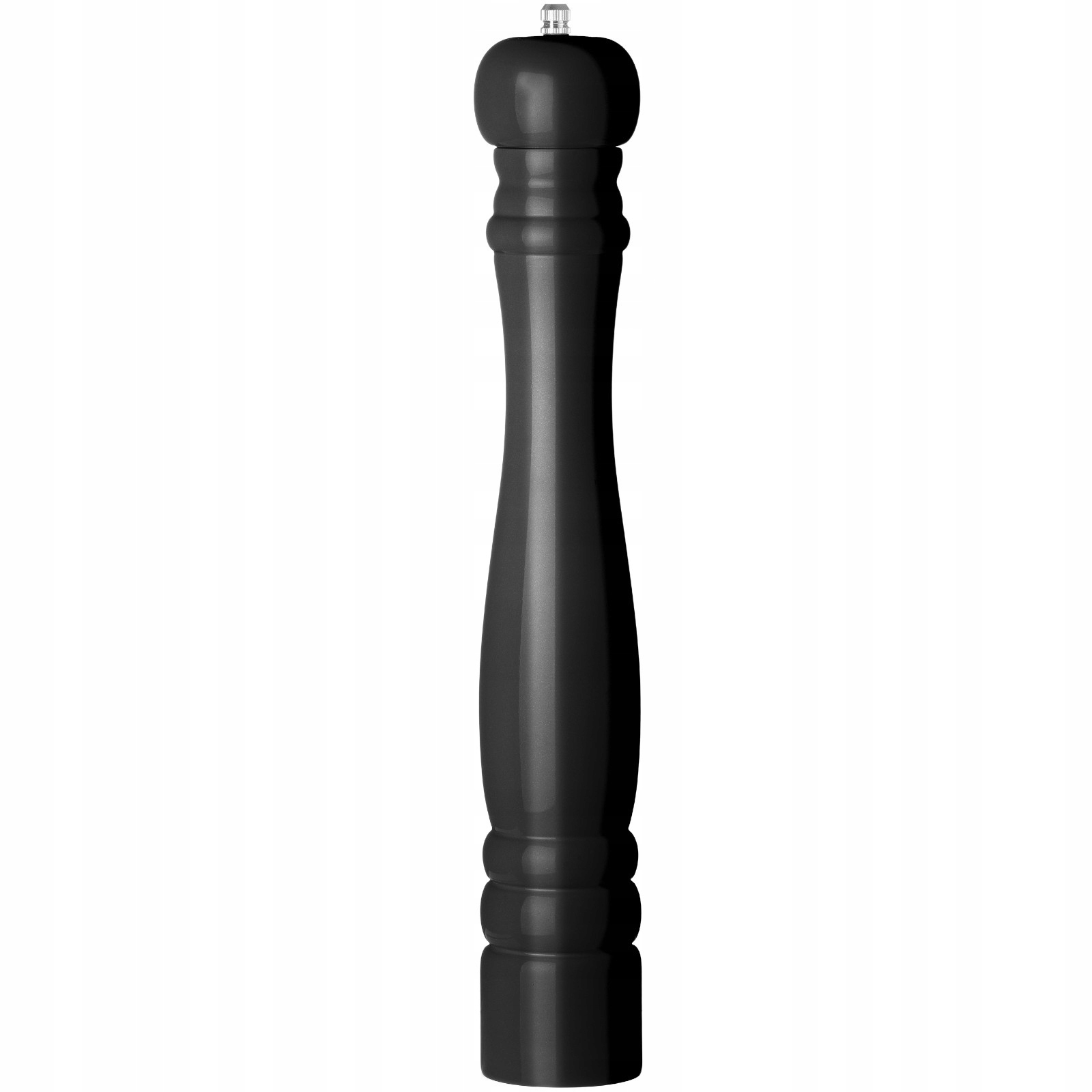 Dřevěný mlýnek na pepř, černý, průměr 65 x 415 mm Hendi 469545