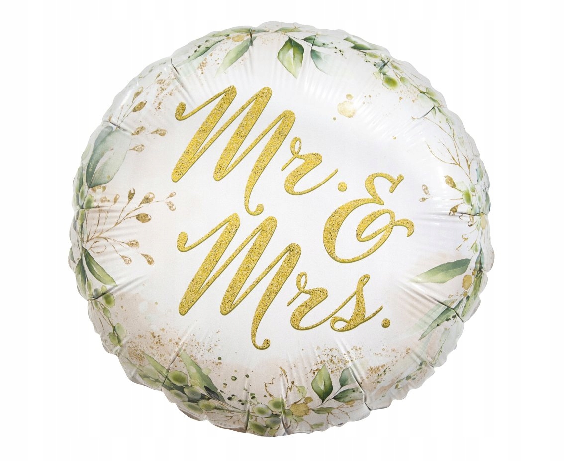 

Balon foliowy ślubny Mr and Mrs wesele 45 cm