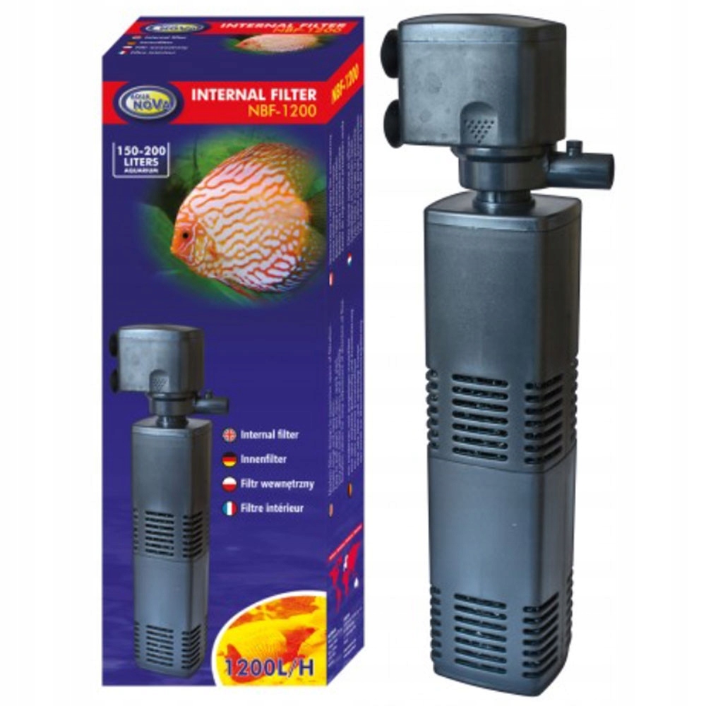 Levně Vnitřní Filtr Pro Akvárium S Provzdušňováním A Dešťovou Sprchou 1200 L/h