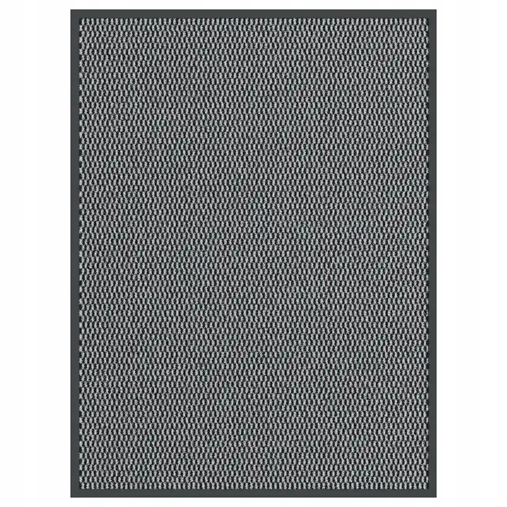 Antracitová rohožka 90 x 120 cm, polypropylen a Pvc, protiskluzová
