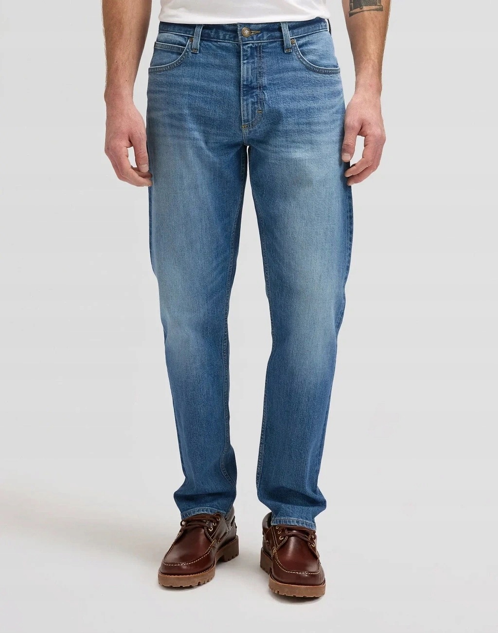 Męskie spodnie jeansowe regular Lee David Blue Force 112380202 33/32