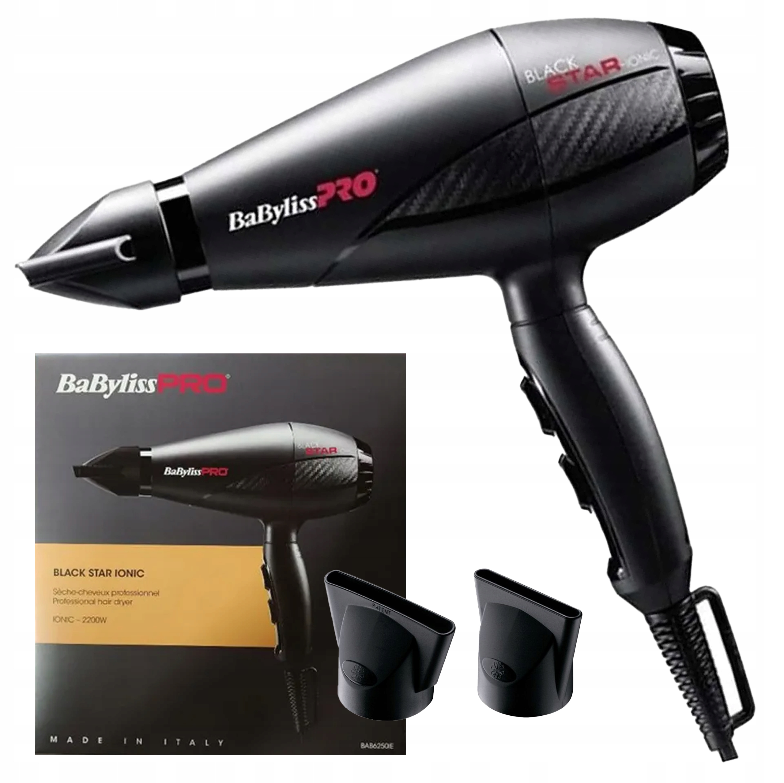 BaByliss Pro Suszarka Black Star 2200W BAB6250IE