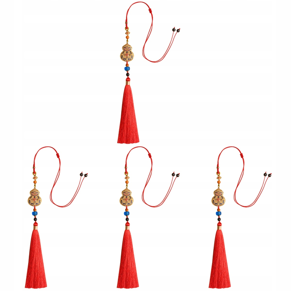 Wisiorek z tykwy, zawieszka do samochodu, 4 sztuki